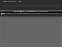 Tablet Screenshot of lotterytickets247.com
